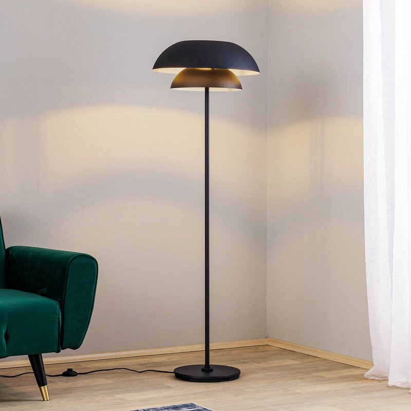 Lucande Kellina Stehleuchte Stehlampe Standleuchte Leuchte Lampe Licht Schwarz - 4251911756258