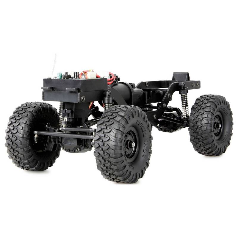 Amewi RC Fahrzeug Elektro Crawler AMXRock Mini-D90 1:16 4WD 2,4GHz Grau RTR - 4262500342783
