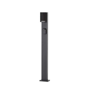 B-Ware Lindby Wegeleuchte Enerio Gartenleuchte LED Pollerleuchte schwarz 80cm IP44