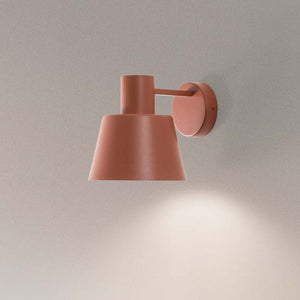 B-Ware Wandleuchte Dunka ziegelrot 1-flammig Stahl 17 cm Sigma dimmbar E27