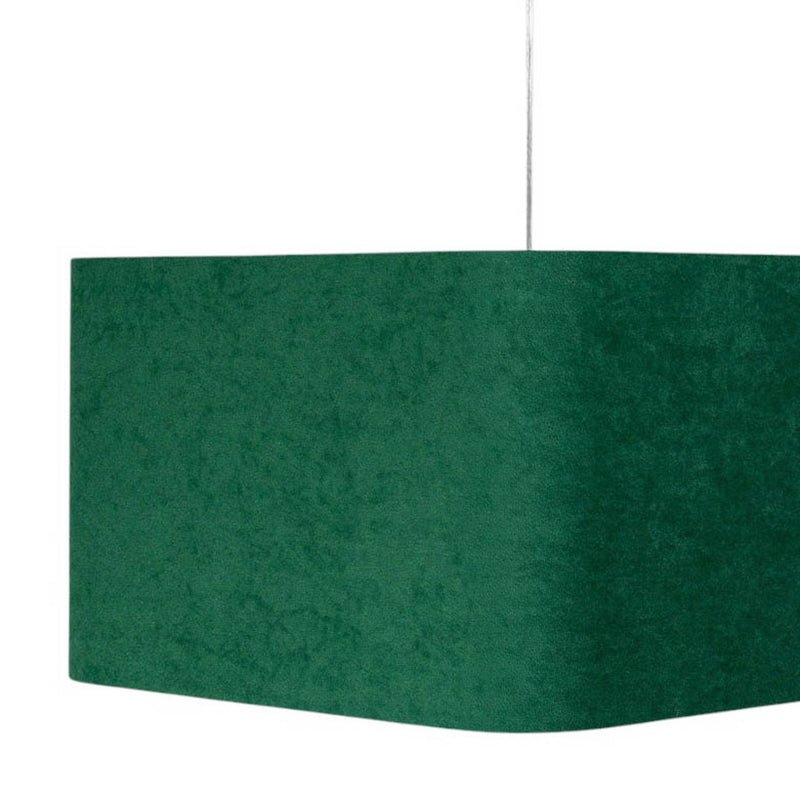 Hängeleuchte Kwadro LED Pendelleuchte dimmbar grün gold 40x40cm Velourstoff - 5906742034738