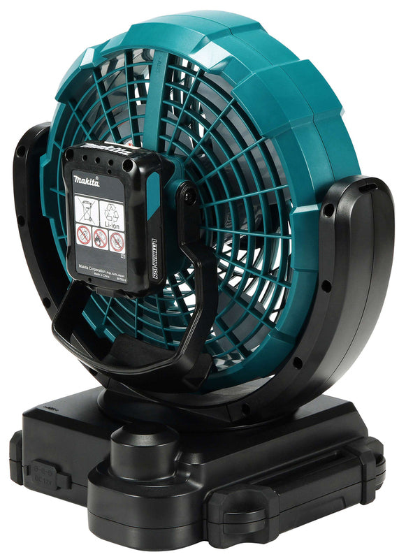 Makita Standventilator Ventilator Oszillation 3 Stufen Kunststoff türkis 284mm - 0088381865005