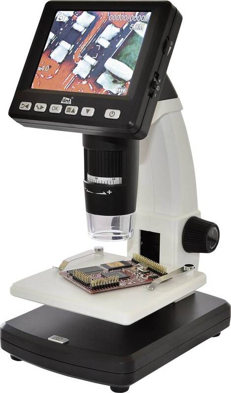 Toolcraft USB Mikroskop mit Monitor 5 Mio. Pixel Digitale Vergrößerung max. 500 - 4053199557141