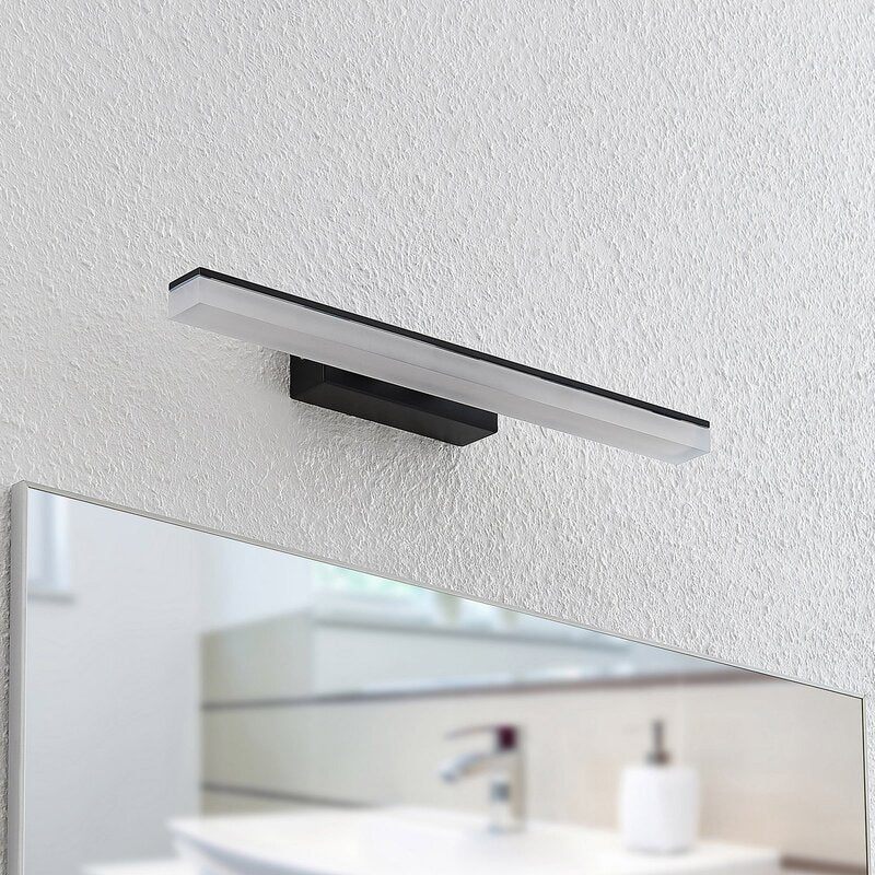 Lucande Wandleuchte Wandlampe LED Leuchte schwarz weiß warmweiß Badezimmer I84 - 4251096597288