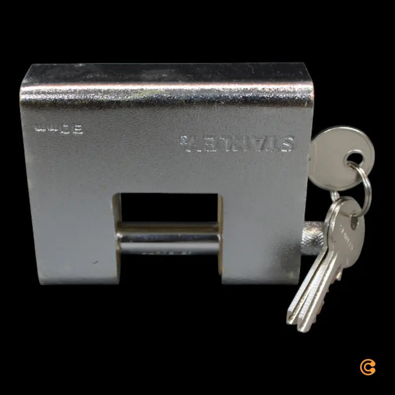STANLEY 81082 372 401 Vorhängeschloss Schließvorrichtung Schloss 90 mm Schlüssel - 4260709170084