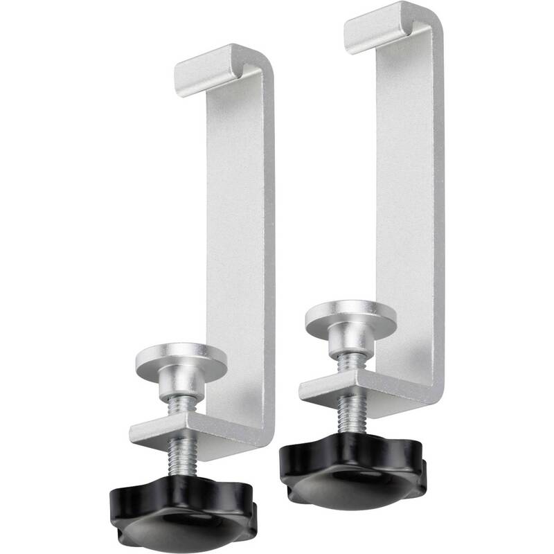 Brennenstuhl Befestigung Klemme Halter Tischplatte Schreibtisch Silber 2er-Set - 4007123691746