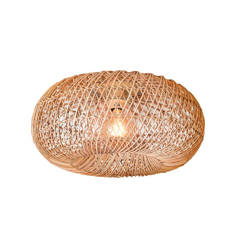 GOOD & MOJO Deckenleuchte Arizona LED E27 Bambus Lampe Leuchte natur Ø 50 cm - 8716248097130
