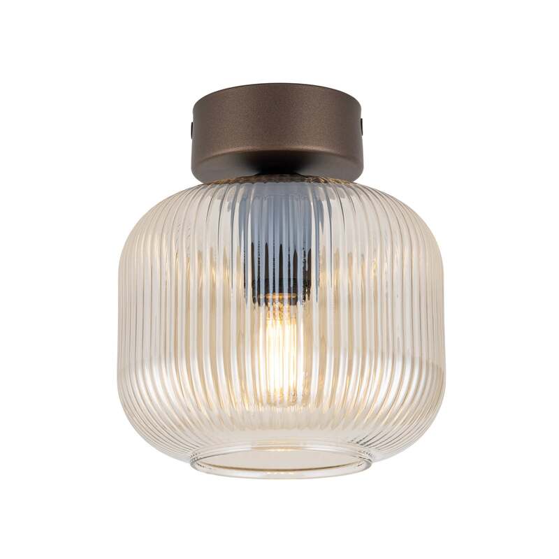 TK Lighting Deckenleuchte Salvia LED Lampe dimmbar braun cognac Ø15cm E14 Licht - 5906135113583