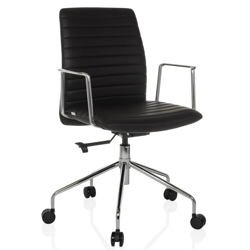 hjh OFFICE Bürostuhl Chefsessel Drehstuhl VEMONA 30 Kunstleder Stuhl Schwarz - 4064323045106