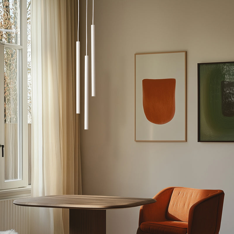 Hängeleuchte Sopel 3 LED Pendelleuchte dimmbar Stahl taupe 3-flammig 50cm Höhe - 5902846811442