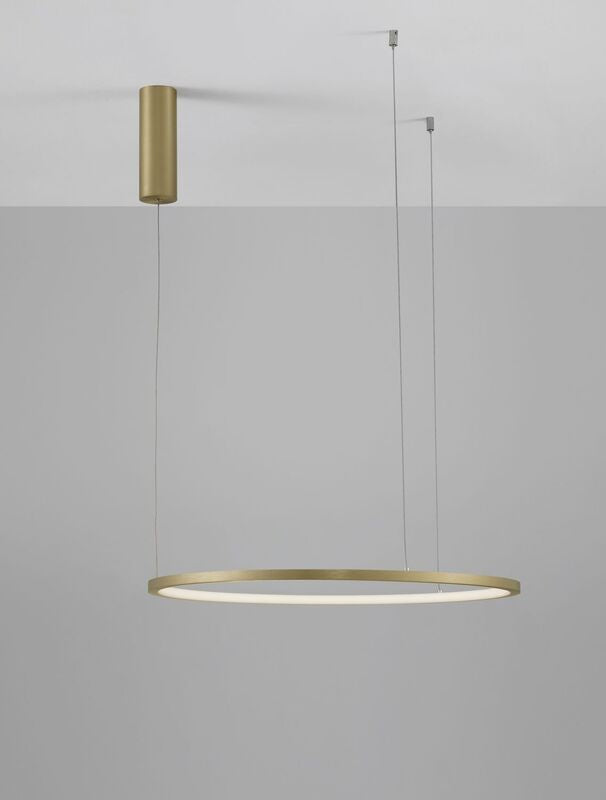 Nova Luce Pendelleuchte Hängeleuchte TARQUIN LED Messing Warmweiß dimmbar 60 cm - 5212017438270