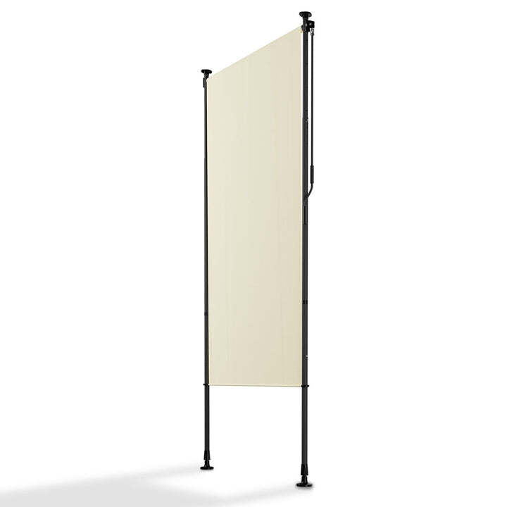 Senkrechtmarkise Barbados 100x310 cm Sichtschutz beige UV-beständig verstellbar - 4262437183794