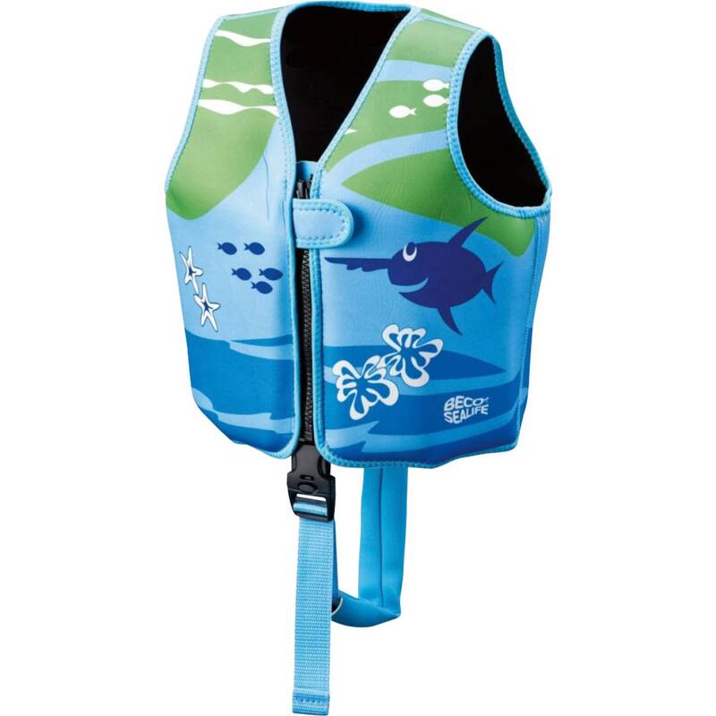 Beco Rettungsweste Juniorin grün/blau Größe M Neopren Schwimmweste 3-6 Jahre - 4013368371855