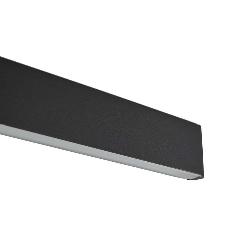 Lucande Hängeleuchte Mylosh LED Pendelleuchte dimmbar schwarz 110x3,5cm CCT Tuya - 4255830900341