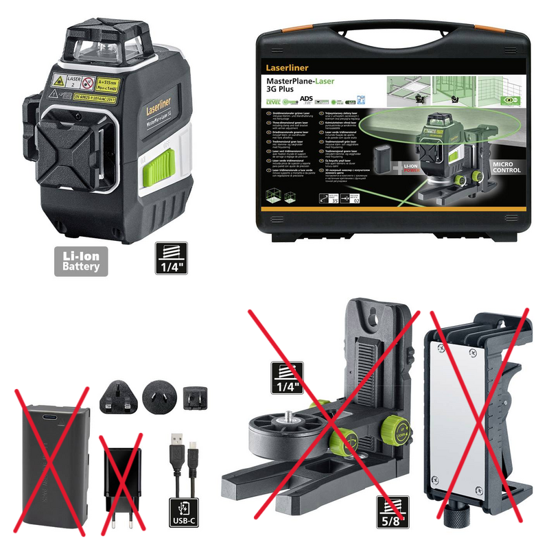 Laserliner Kreuzlinienlaser Master Plane Laser 3 G Plus 515mm Siehe Text/Foto B-Ware - 4021563727179