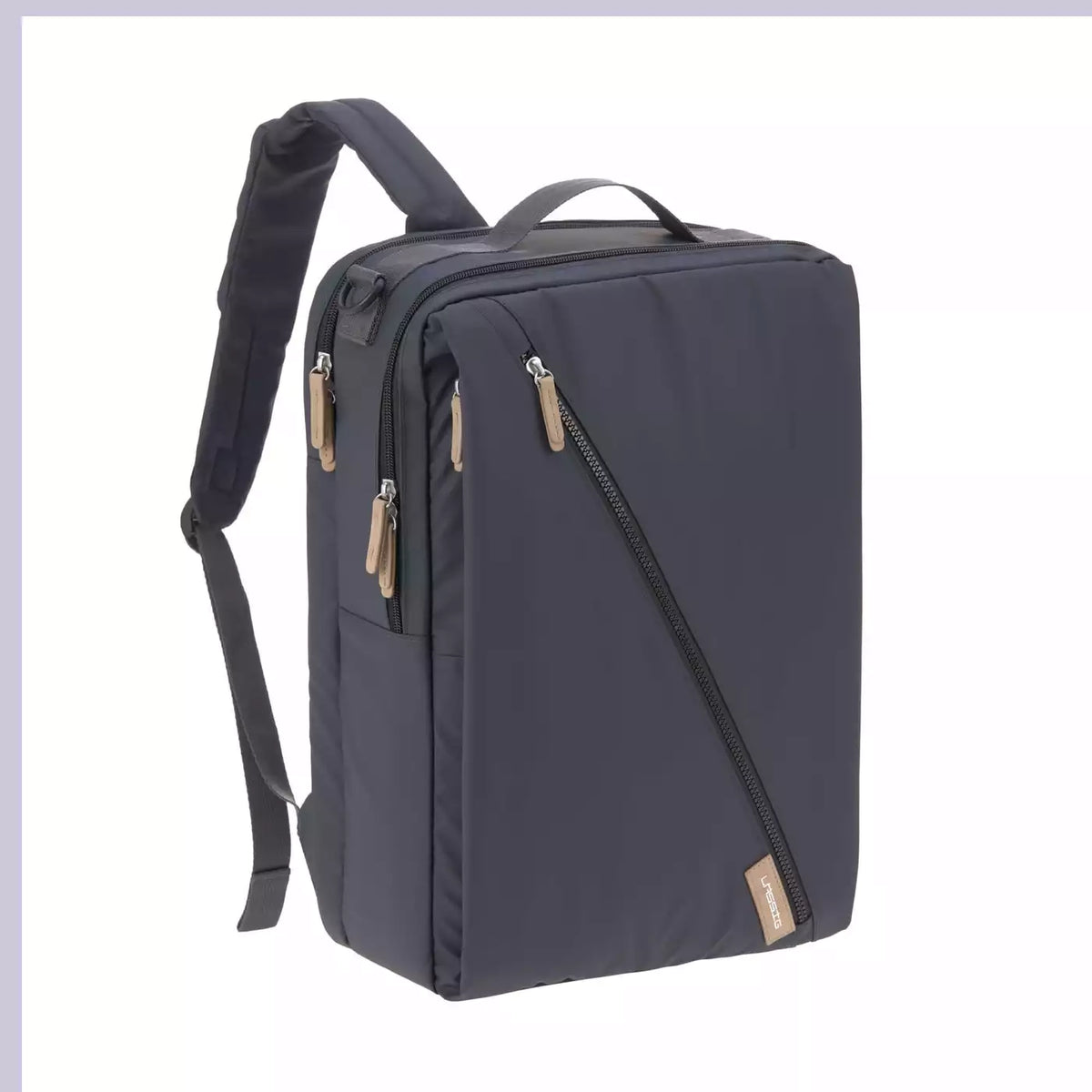 LÄSSIG Wickelrucksack Rucksack Backpack Laptopfach dunkelblau recycelt - 4042183420530