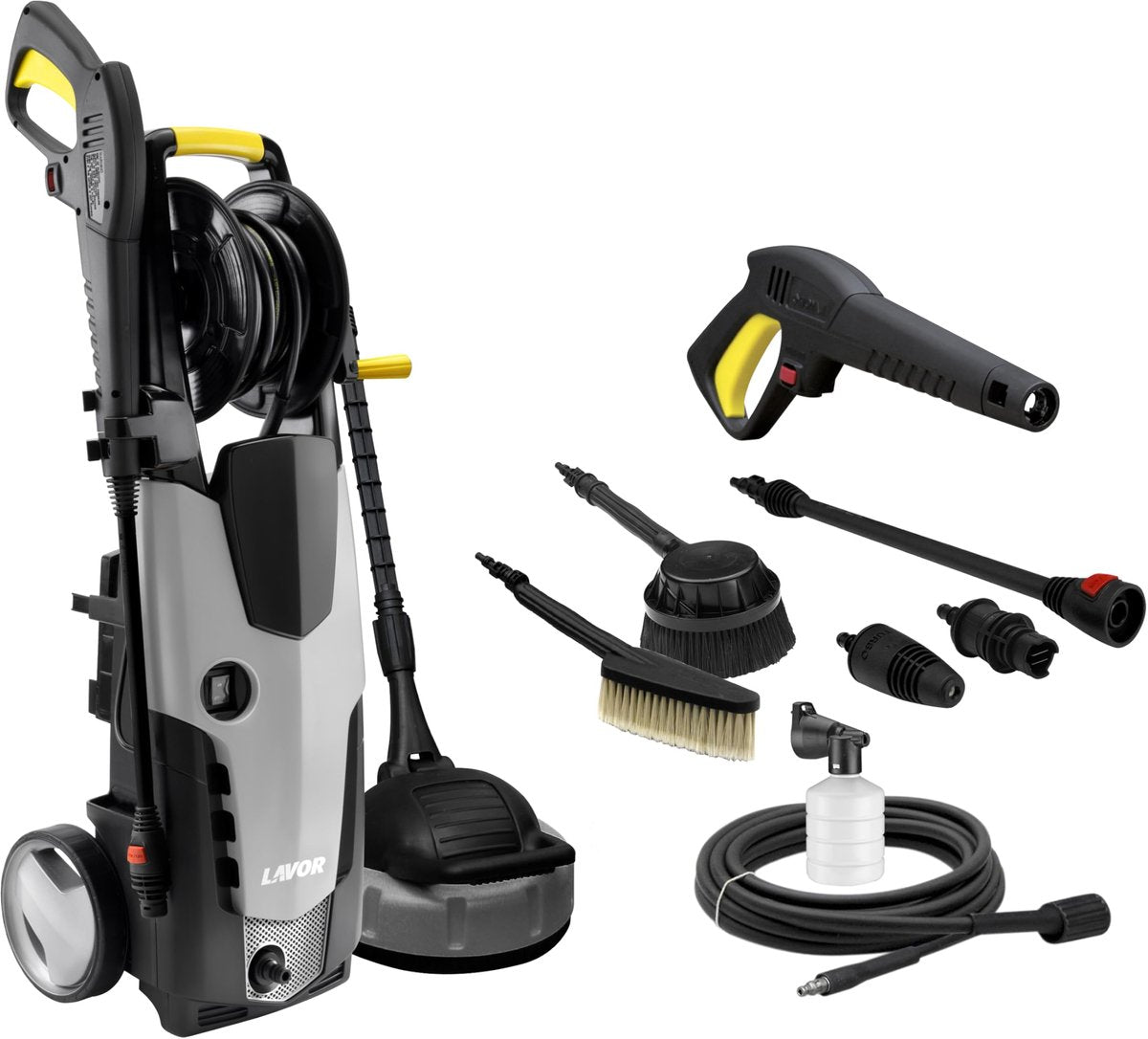 LAVOR Hochdruckreiniger STM 160 KIT Grau 160 bar 510 l/h mit Zubehör - 8013298216482