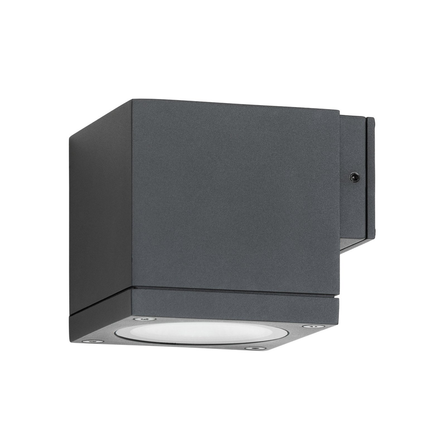 Lcd Außenwandleuchte Wandlampe Außenleuchte Gu10 Schwarz Aluminium Glas Ip65     B-Ware - 4260277682712