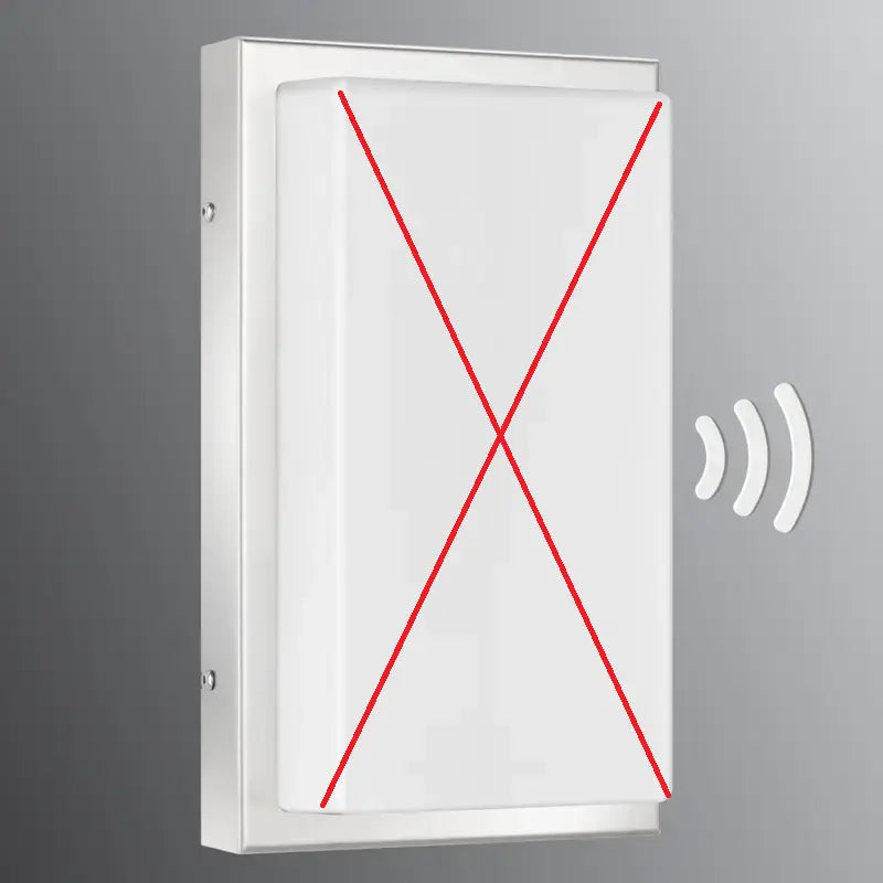 B-Ware Lcd Außenwandleuchte Julea Edelstahl Bewegungsmelder Außenlampe Siehe Text/Foto - 8033239437271