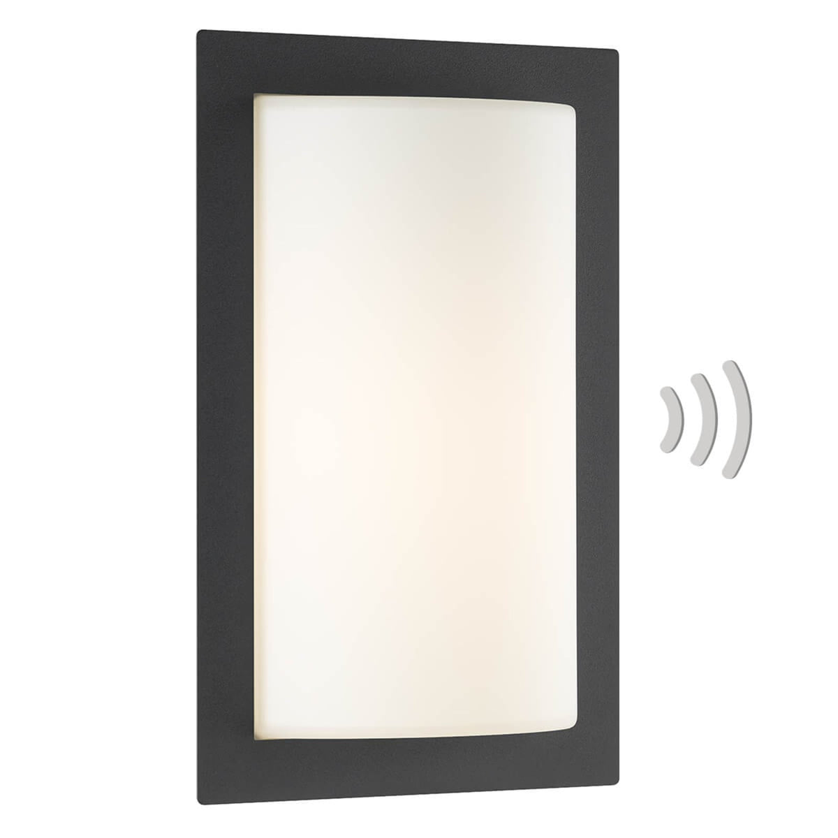 lcd Außenwandleuchte Wandlampe Bewegungsmelder Luis graphit Dämmerungssensor - 8033239458467
