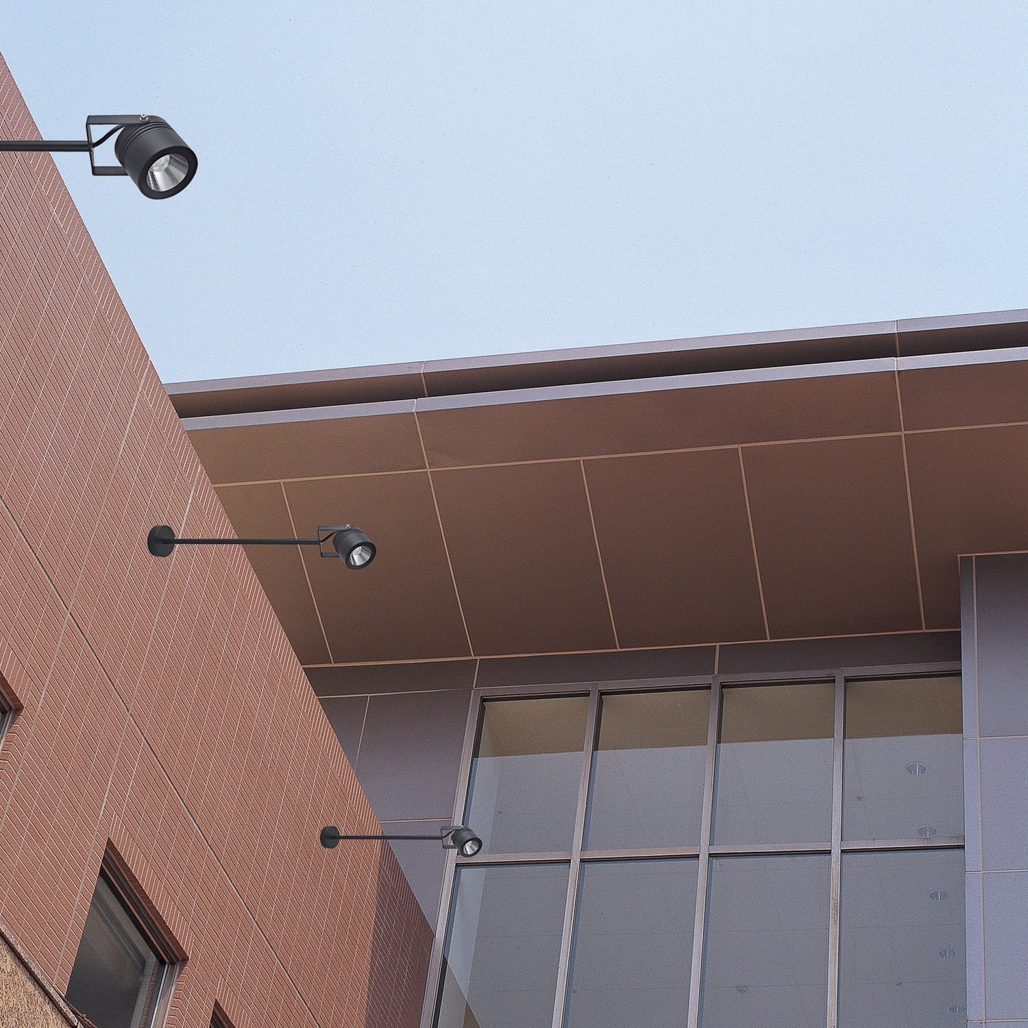 Lcd Led Außenwandstrahler Wandlampe Außenbeleuchtung 5012 Schwarz Alu Glas 68 Cm B-Ware - 4260277682699