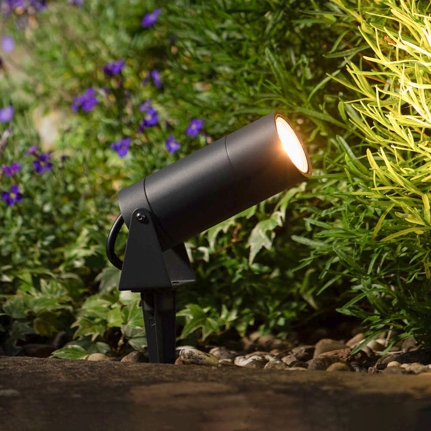 B-Ware Lcd Erdspießstrahler Gartenleuchte Led Außenstrahler Schwarz Aluminium Glas - 4260277682644