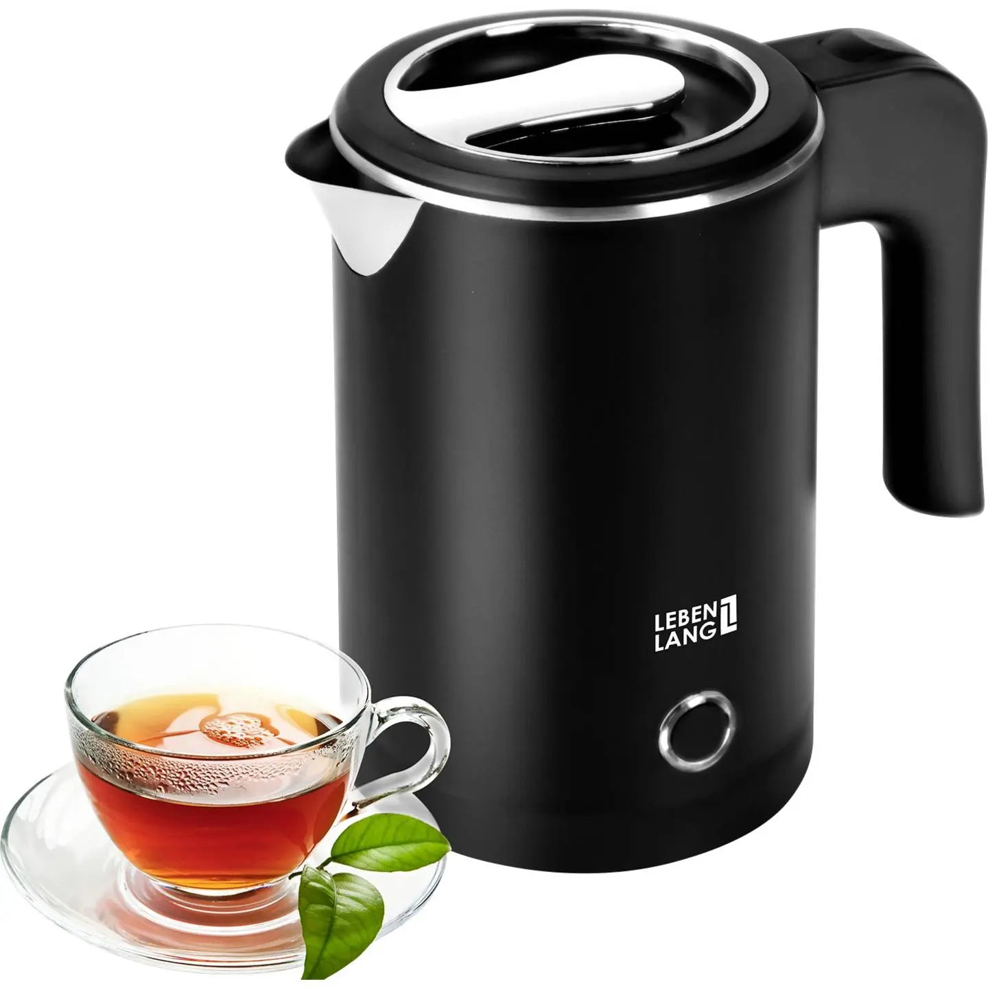 B-Ware Lebenlang Wasserkocher Reise Teekocher Lbl2319 Schwarz Edelstahl Bp Afrei 0,5 L - 4262406930206