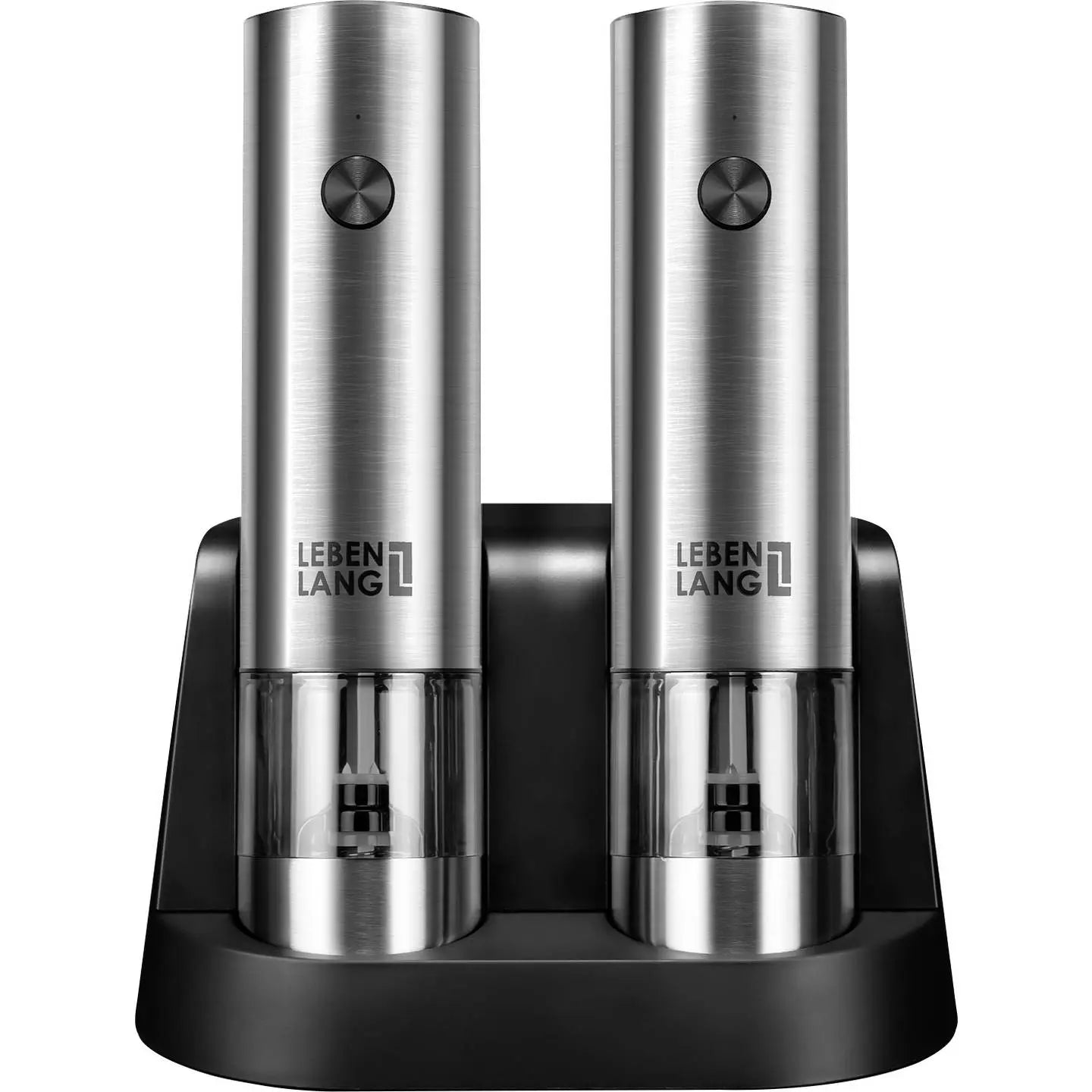 B-Ware Lebenlang Mühlenset Gewürzmühle Salzmühle Pfeffermühle Silber Schwarz Usb Kabel - 4262406930961