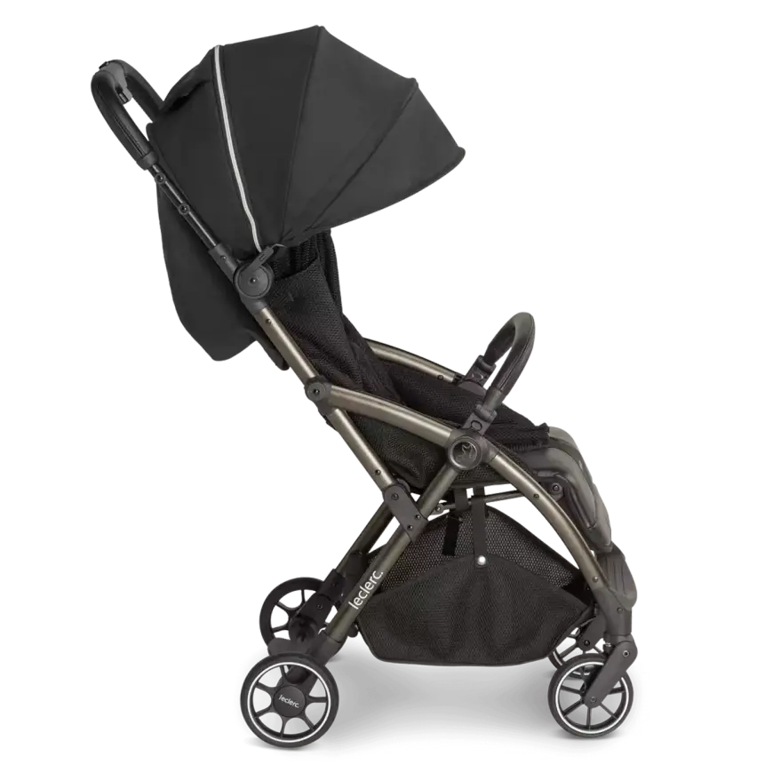 B-Ware Leclercbaby Kinderwagen Buggy Hexagon Carbon Schwarz One Touch Faltsystem - 7423647065073