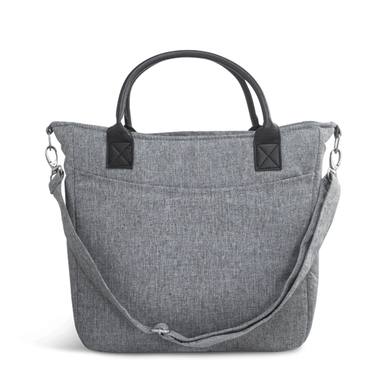 Leclercbaby Wickeltasche Baby Tasche Grau Melange Kinderwagen Tasche Organizer - 7423628389310
