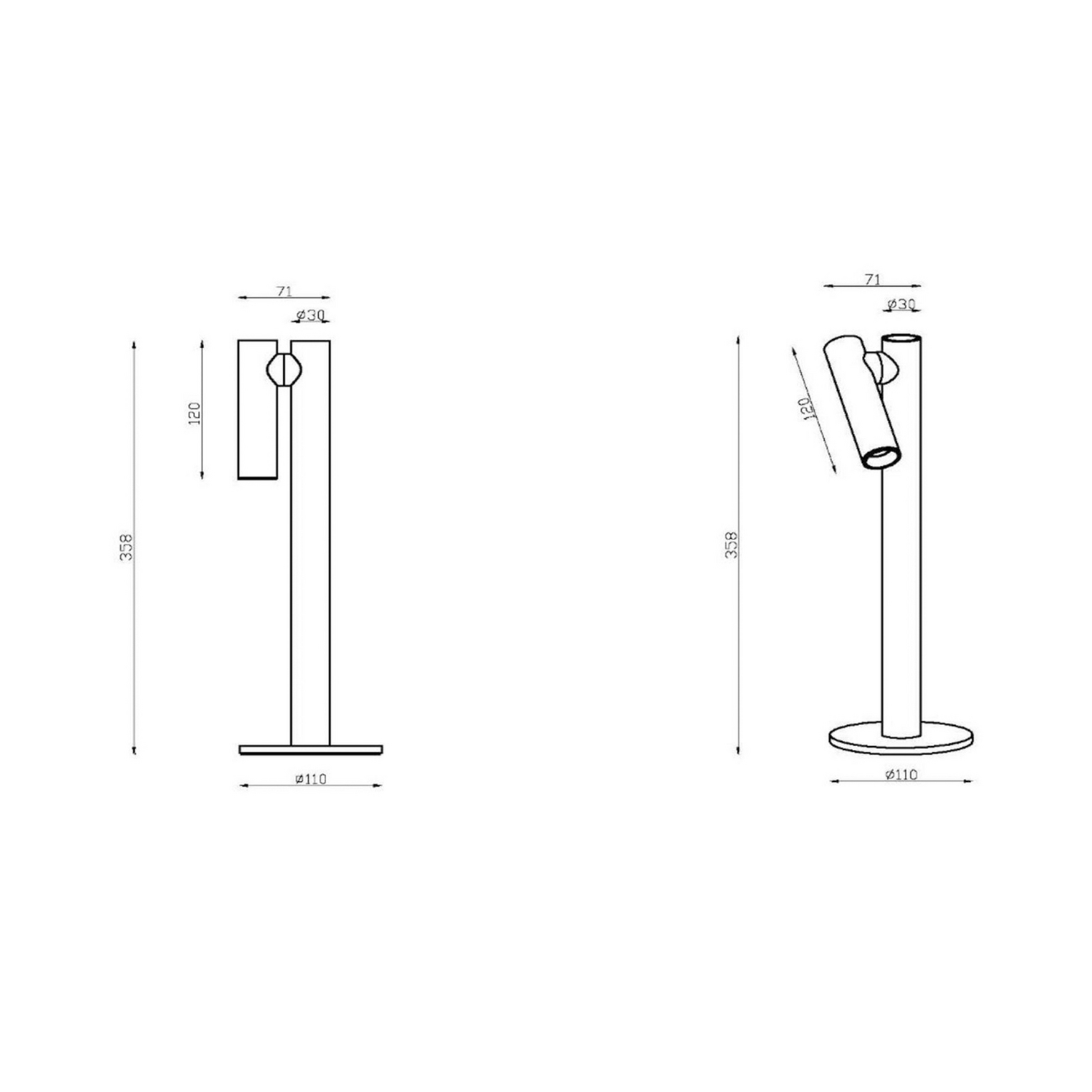 Led Akku Tischlampe Antrim Leuchte Lampe Schwarz 1 Flg Ip54 Dimmbar B-Ware - 5411212272201