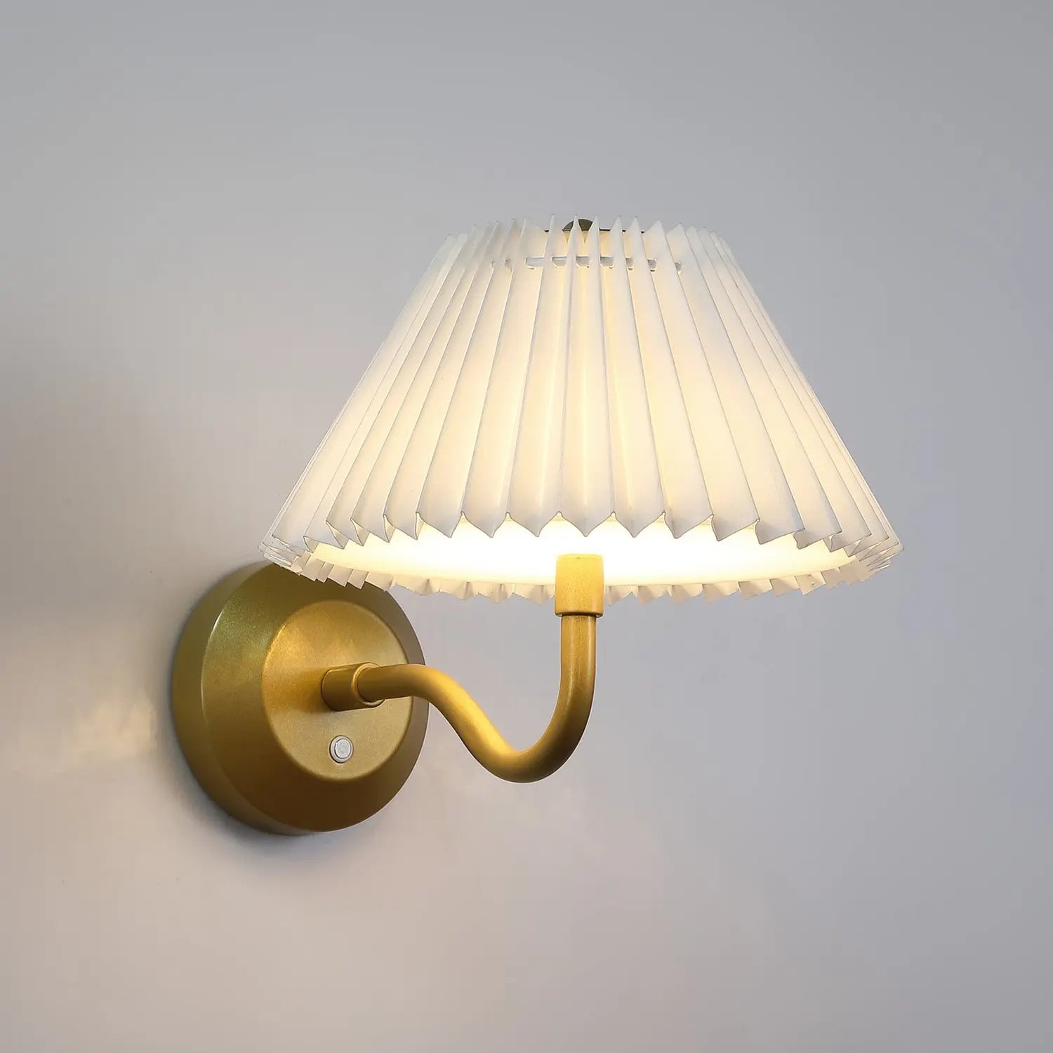 B-Ware Searchlight Wandlampe Wandleuchte Led Akku Lampe Danish Goldfarben Metall 2520 - 5053423298375