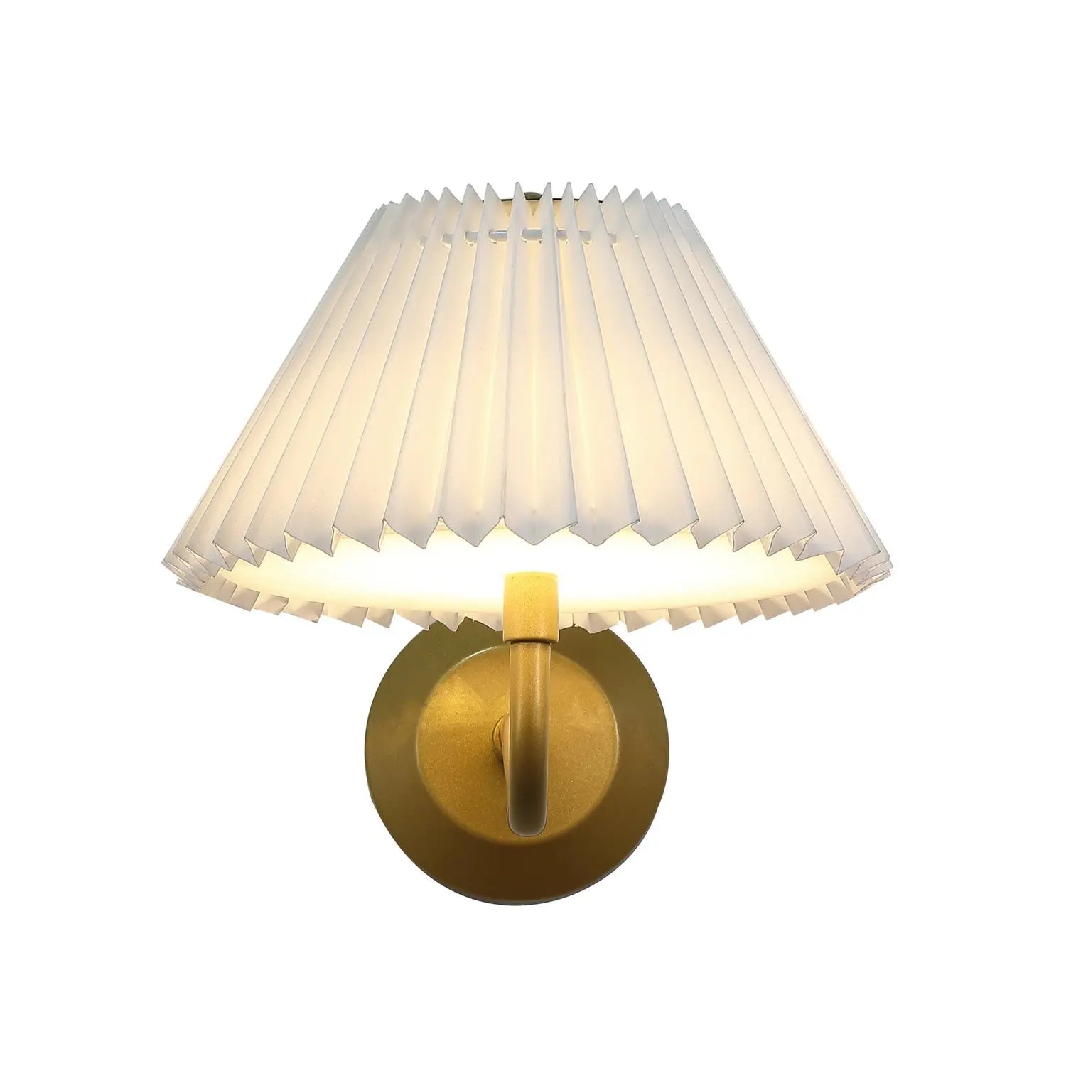 B-Ware Searchlight Wandlampe Wandleuchte Led Akku Lampe Danish Goldfarben Metall 25cm - 5053423298375