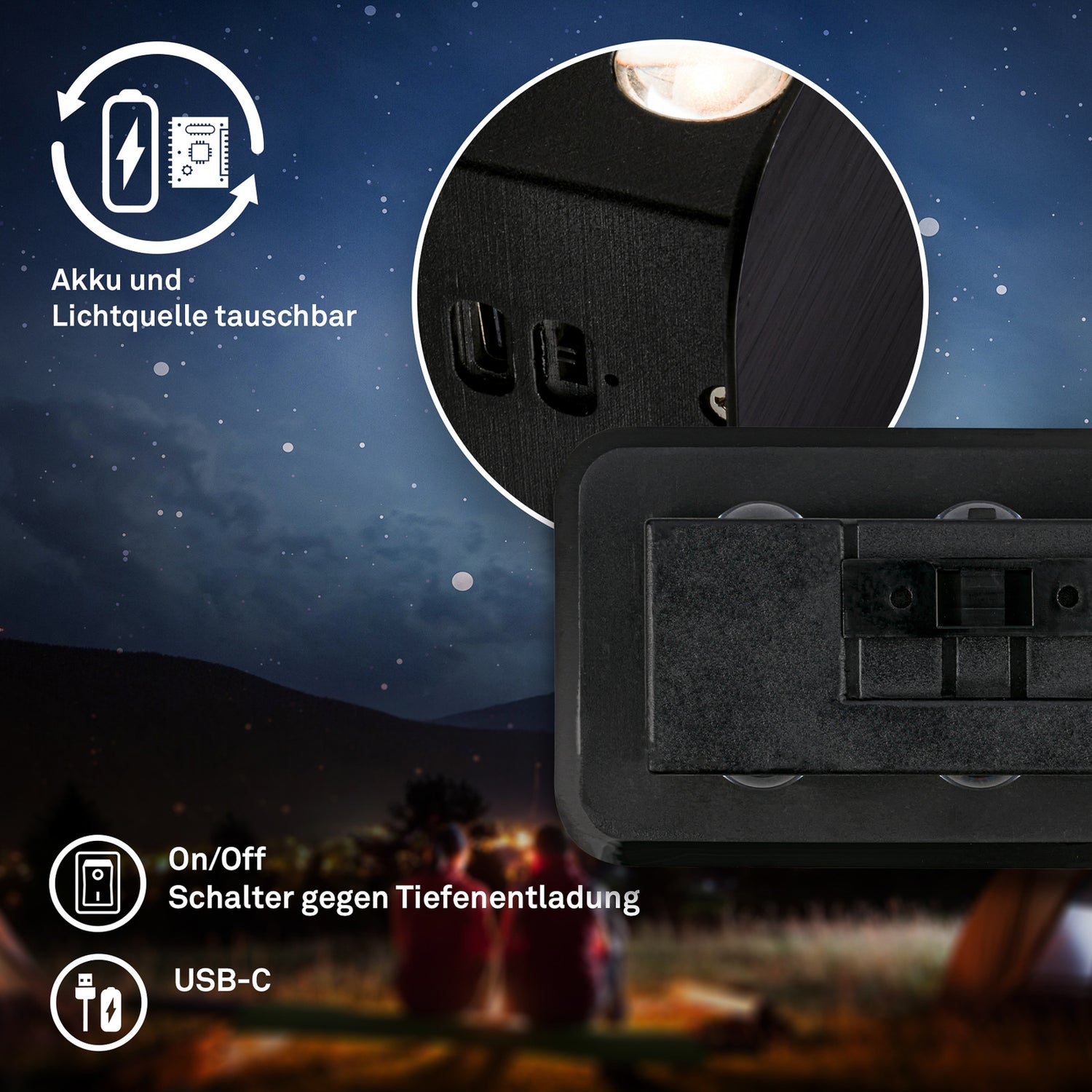 B-Ware Briloner Led Akku Wandleuchte Meluna Wandlampe Schwarz Touchdimmer Usb C 17x9 Cm - 4002707460763