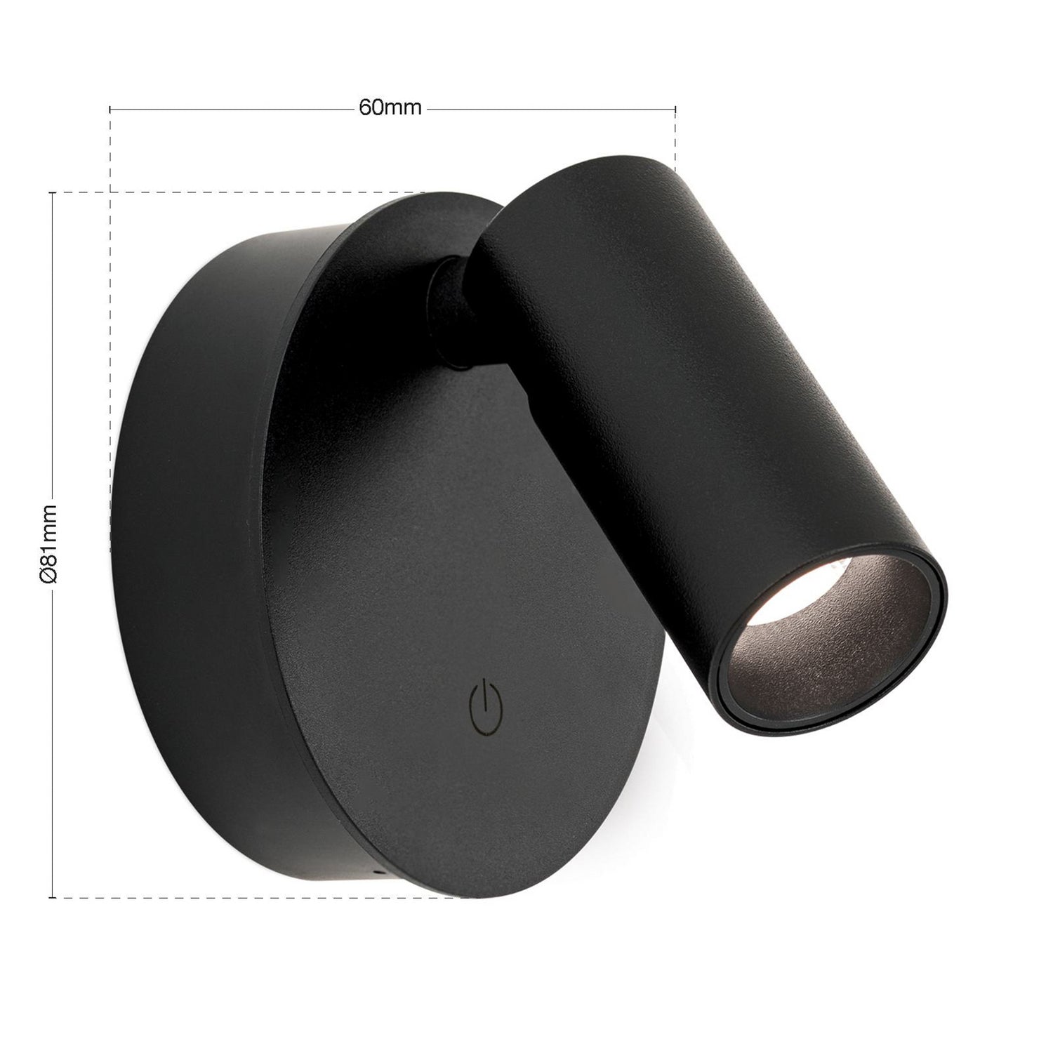 B-Ware Wandstrahler Leuchte Luxy Led Akku Cct Dimmer Schwarz Aluminium - 9003090280674