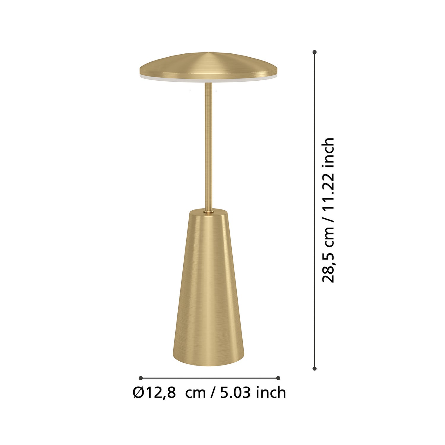 B-Ware Leuchte Lampe Eglo Akkuleuchte Tischleuchte Piccola Messing Usb Höhe 28cm Ip54 - 9008606277780