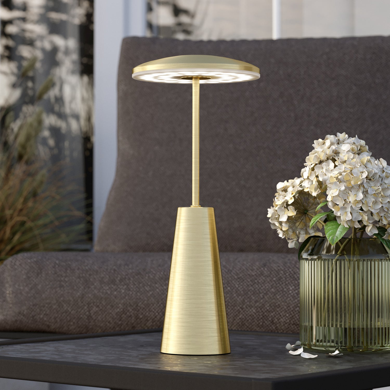B-Ware Leuchte Lampe Eglo Akkuleuchte Tischleuchte Piccola Messing Usb Höhe 28cm Ip54 - 9008606277780
