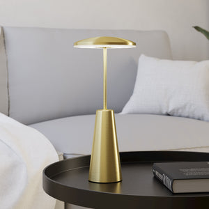 B-Ware Leuchte Lampe Eglo Akkuleuchte Tischleuchte Piccola Messing Usb Höhe 28cm Ip54