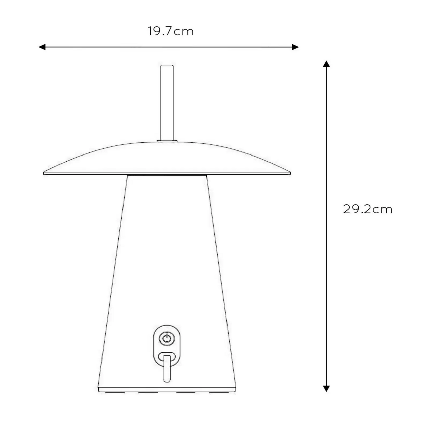 B-Ware Lucide La Donna Akku Tischlampe Tischleuchte Lampe Leuchte Tischlicht Licht - 5411212271778