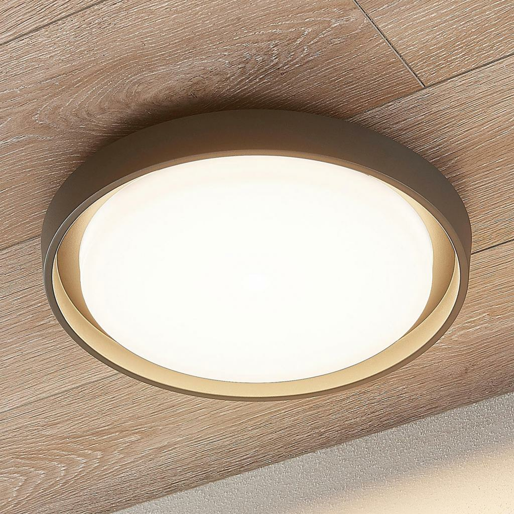 B-Ware Lucande Led Außen Deckenlampe Deckenlampe Deckenlampe Lampe Birta Rund 34cm157 - 4251096556124