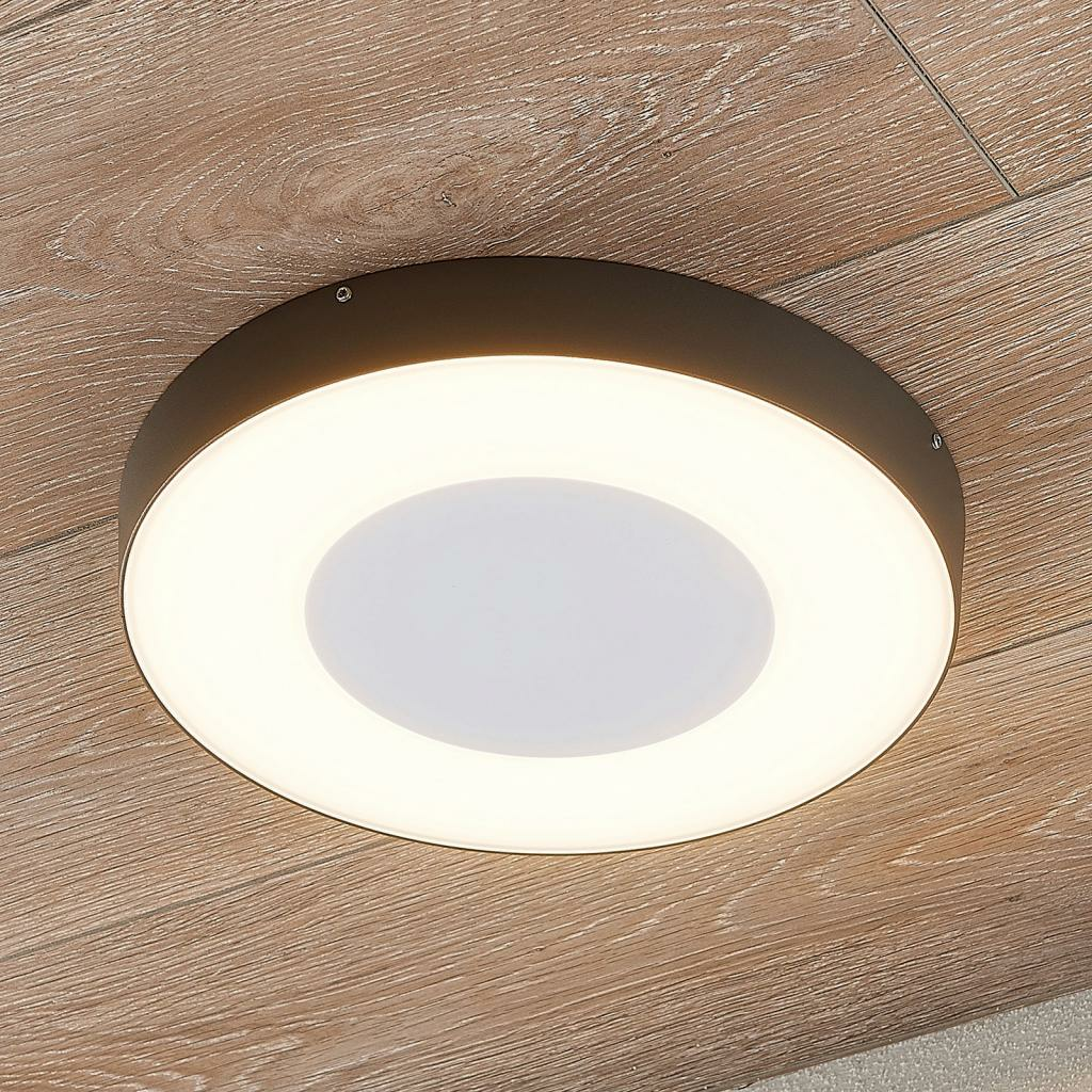 B-Ware Lucande Led Außen Deckenlampe Außendeckenlampe Lampe Leuchte Decke Sora Rund - 4251096555868