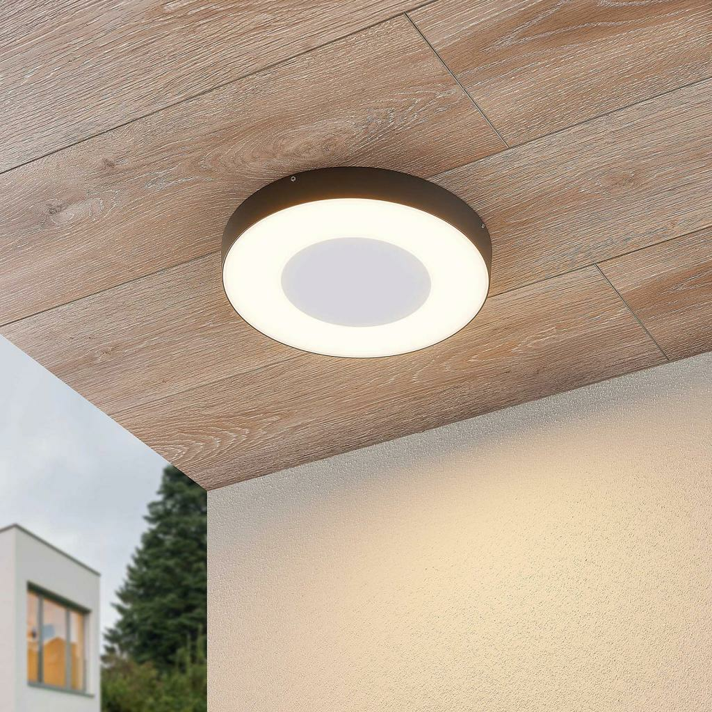 B-Ware Lucande Led Außen Deckenlampe Außendeckenlampe Lampe Leuchte Decke Sora Rund - 4251096555868