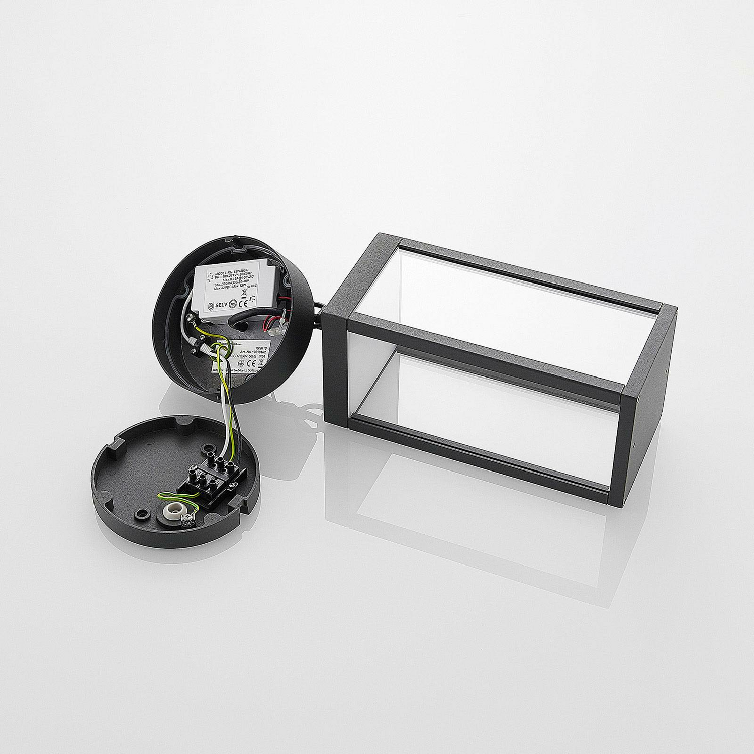 Lucande Led Außenhängeleuchte Cube Mit Glasschirm Gartenleuchte Hängeleuchte Led B-Ware - 4251096550436