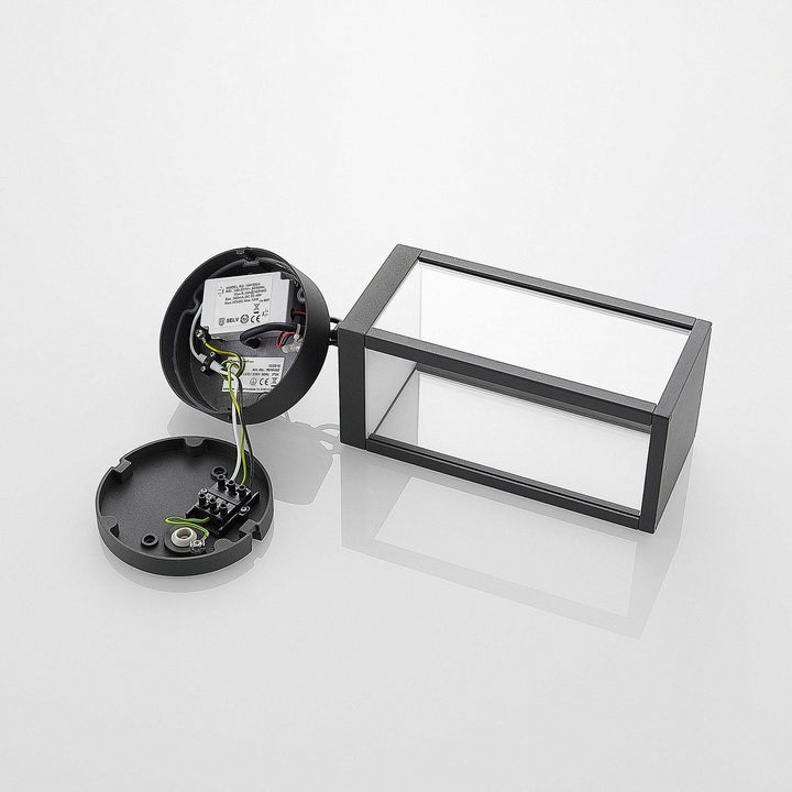 Lucande Led Außenhängeleuchte Cube Mit Glasschirm Gartenleuchte Hängeleuchte Led B-Ware - 4251096550436