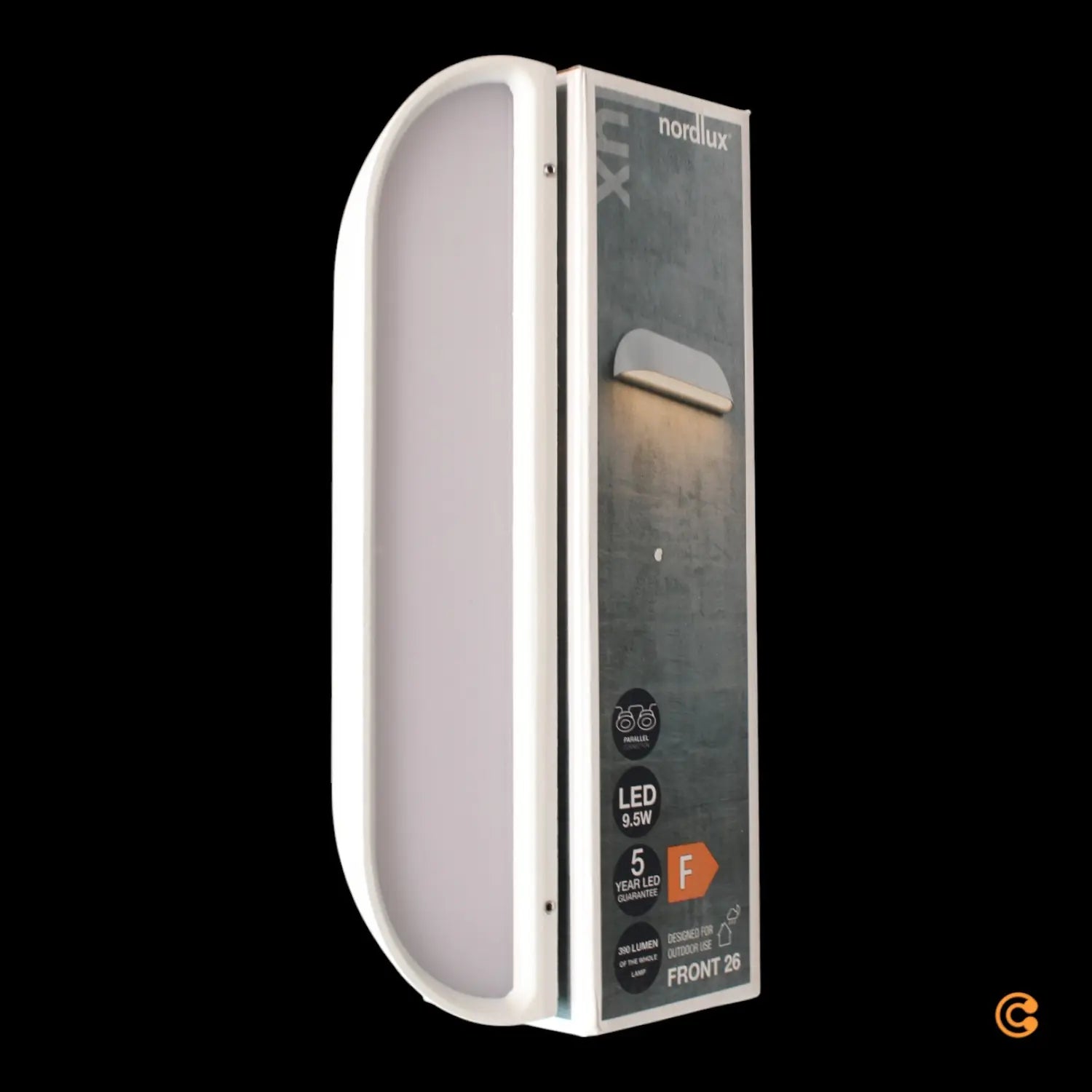 Nordlux Led Außenwandlampe Wandbeleuchtung Front 26 Led Weiß Outdoor Lampe B-Ware - 5701581341180