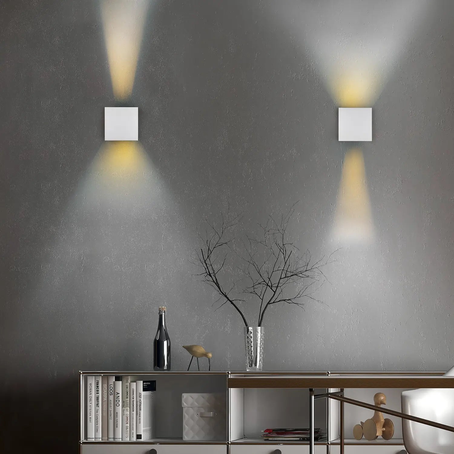 B-Ware Reality Leuchten  Led Außenwandlampe Talent Wandlampe Außenleuchte Titanfarben  - 4017807604344