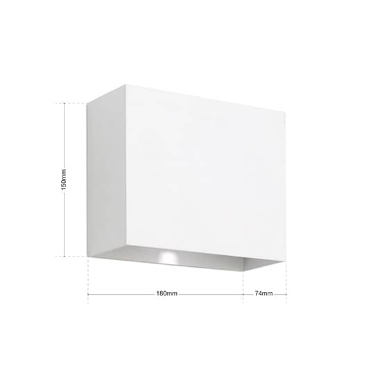 Orion Led Außenwandleuchte Wandleuchte Wandleuchte Lampe Leuchte Akzent Weiß 6 W B-Ware - 9003090266777