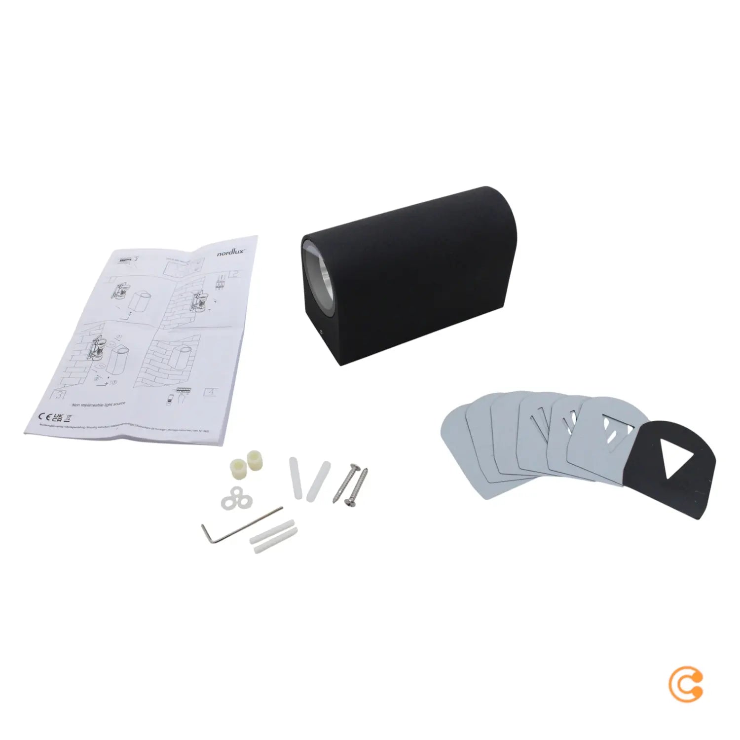 B-Ware Nordlux Außenleuchte Wandleuchte Led Lampe Schwarz Außenlampe Glas Aluminium - 5701581401389