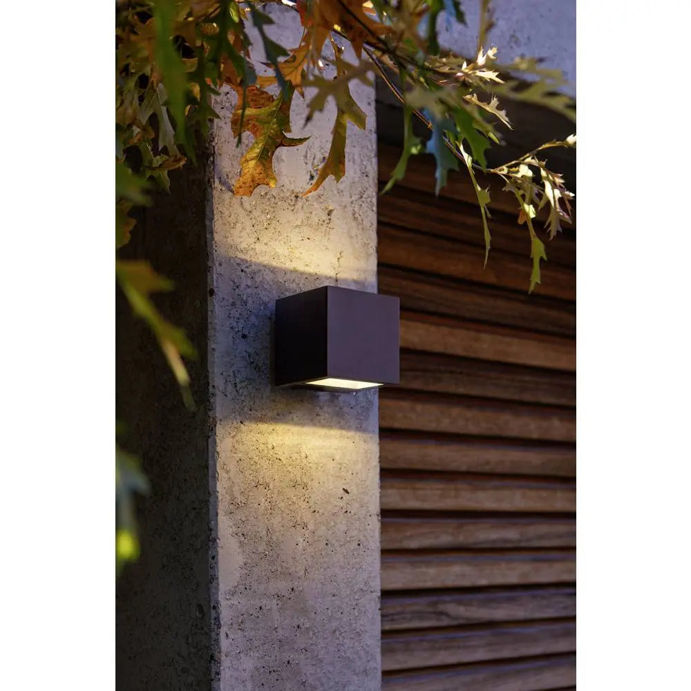 B-Ware Lutec Gemini Led Außenwandleuchte Wandlampe Außenlicht Anthrazit Neutralweiß - 6939412028620