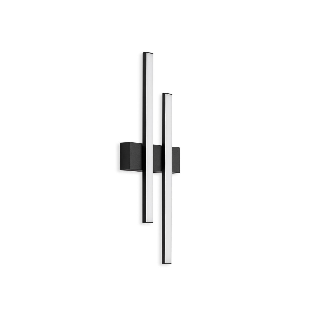 Telefunken LED-Außenwandleuchte Graz direkt 2-flammig schwarz Wandlampe Lampe - 4059709003245